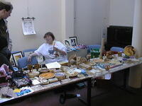 Sue Mason's dealers table